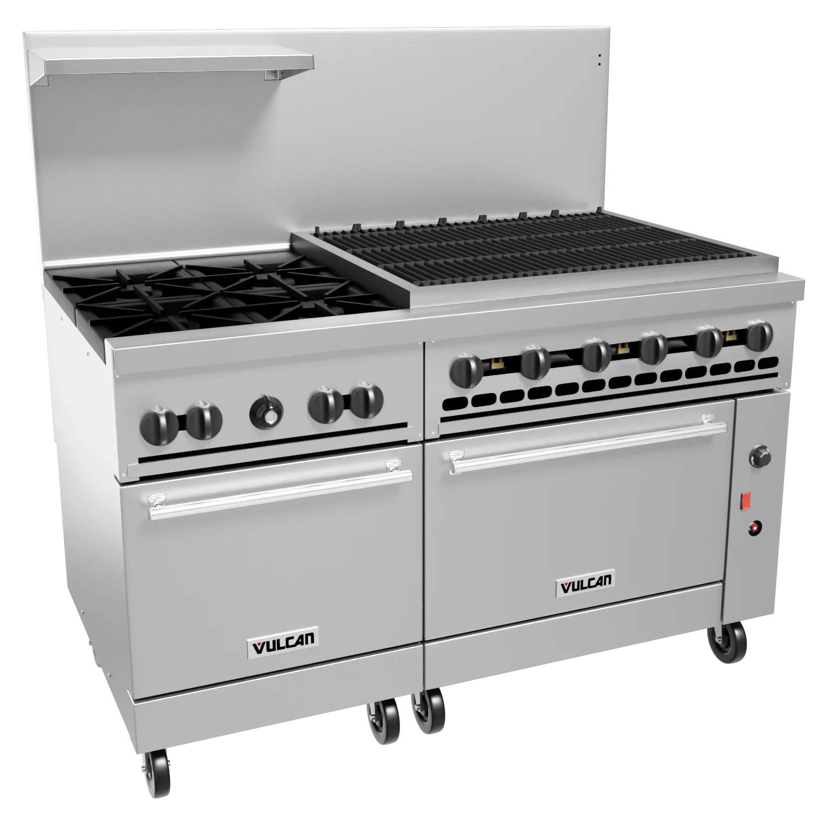 side by side oven gas range