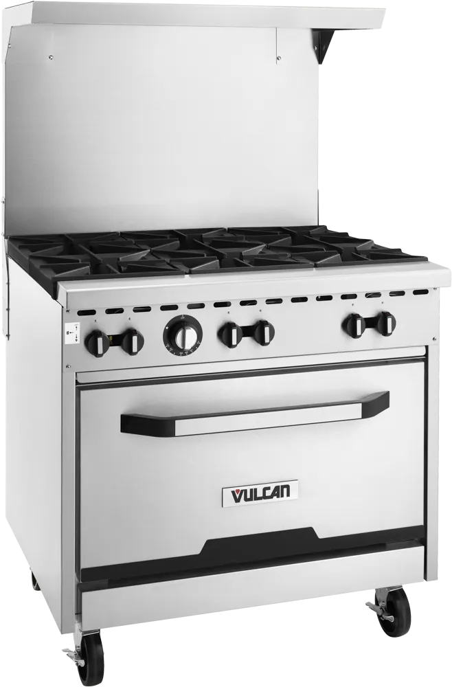 6 burner range