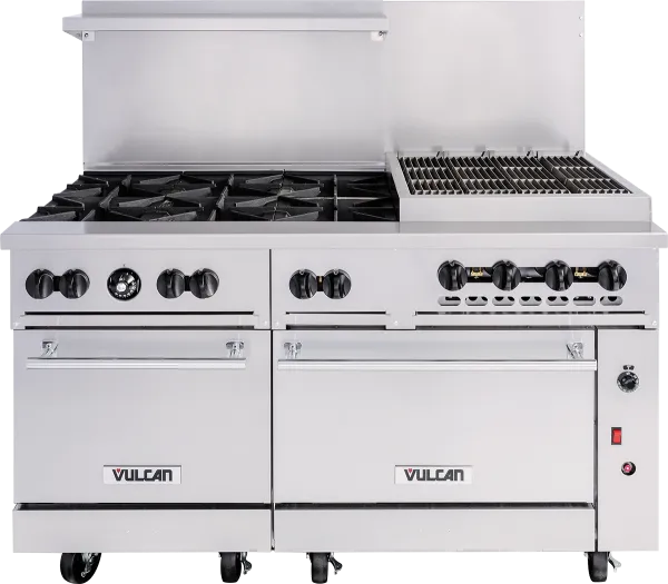side by side gas range