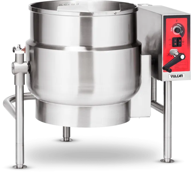 Vulcan 40 gallon electric tilting soup kettles