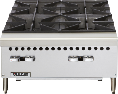 V Series Heavy Duty Countertop 24 Hot Plate 4-25,000 BTU Burners | Vulcan  Equipment