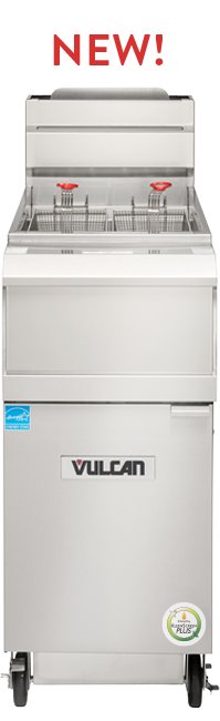 Vulcan 1VEG50M 40-50 lb. Natural Gas Fryer, Floor Model 85,000 BTU