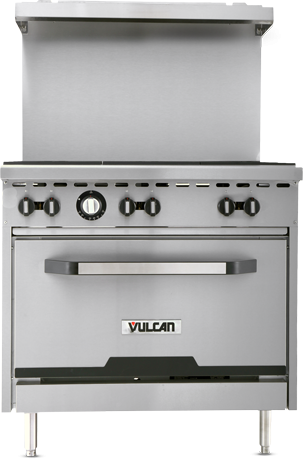 6 burner commercial gas range