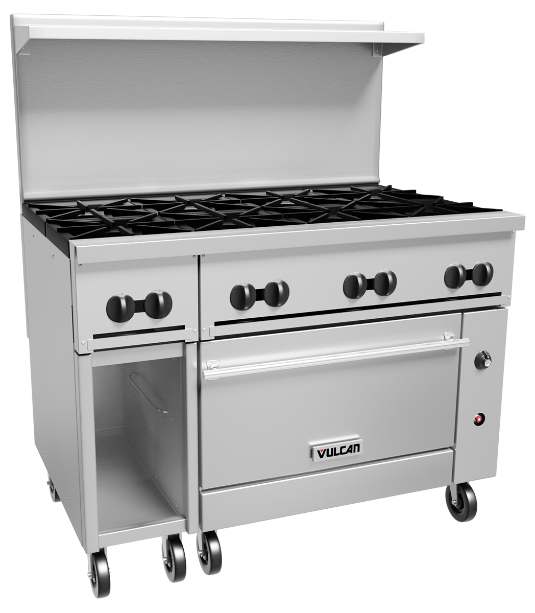 Vulcan 48C-8B — Gas Range, 48"W x 34"D x 58"H