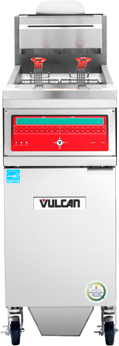Vulcan VHG50 — Gas Fryer, 15.62"W x 32.69"D x 47.75"H