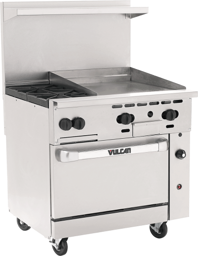 Vulcan 36C-2B24GT — Gas Range, 36"W x 34"D x 58"H